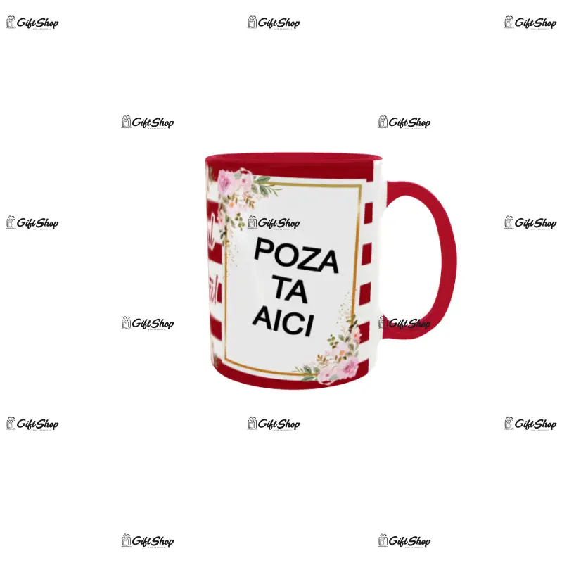 Cana, personalizata cu  2 poze si 1 text, 330ml, model 3352